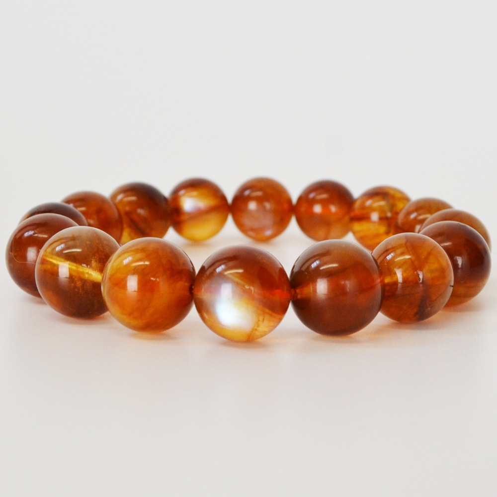 プラジオクレースムーンストーン<br>ブレスレット<br>Φ9.5-13.5mm<br>恋人が欲しい/復縁/良縁<br>石ランク/★★★★★