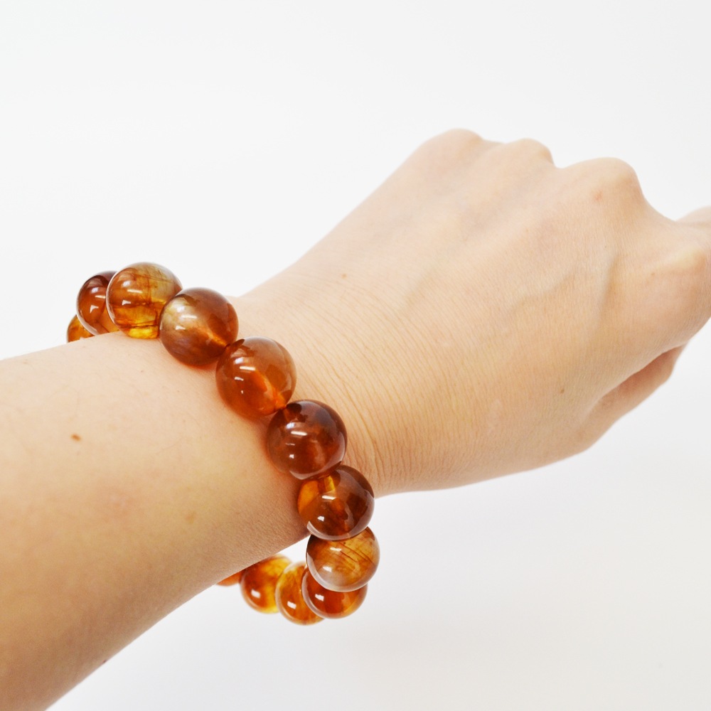 プラジオクレースムーンストーン<br>ブレスレット<br>Φ9.5-13.5mm<br>恋人が欲しい/復縁/良縁<br>石ランク/★★★★★