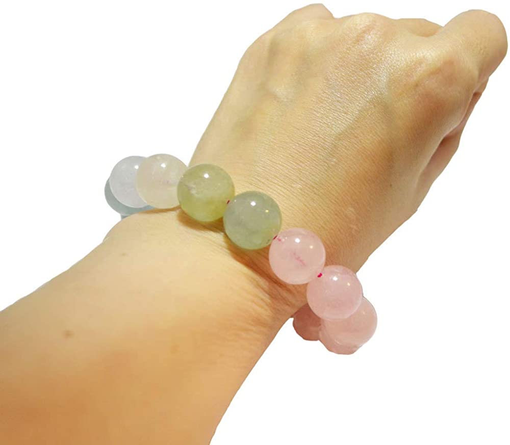 ベリル<br>ブレスレット<br>Φ11-16mm<br>恋愛/結婚/癒し/生命力<br>★★★★★