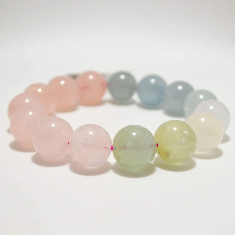 ベリル<br>ブレスレット<br>Φ11-16mm<br>恋愛/結婚/癒し/生命力<br>★★★★★