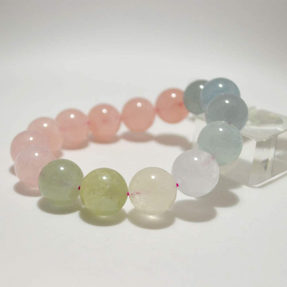 ベリル<br>ブレスレット<br>Φ11-16mm<br>恋愛/結婚/癒し/生命力<br>★★★★★