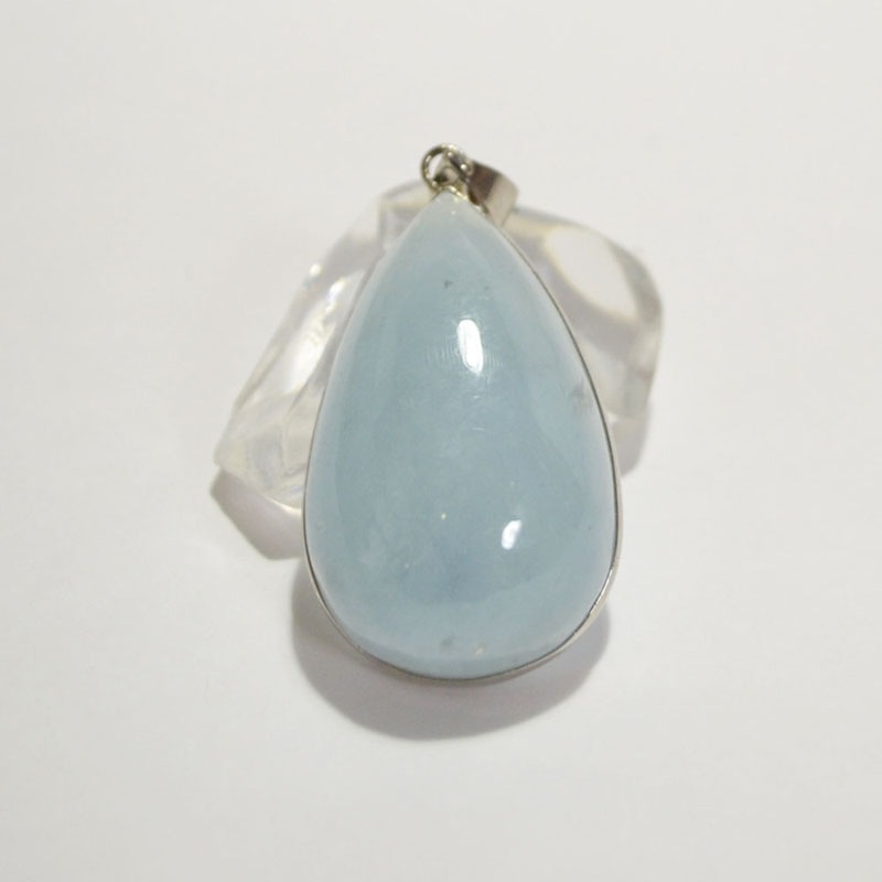 アクアマリン<br>ネックレストップ<br>TYPE:8/一点もの<br>恋愛/結婚/海難事故防止<br>石ランク/★★★★☆