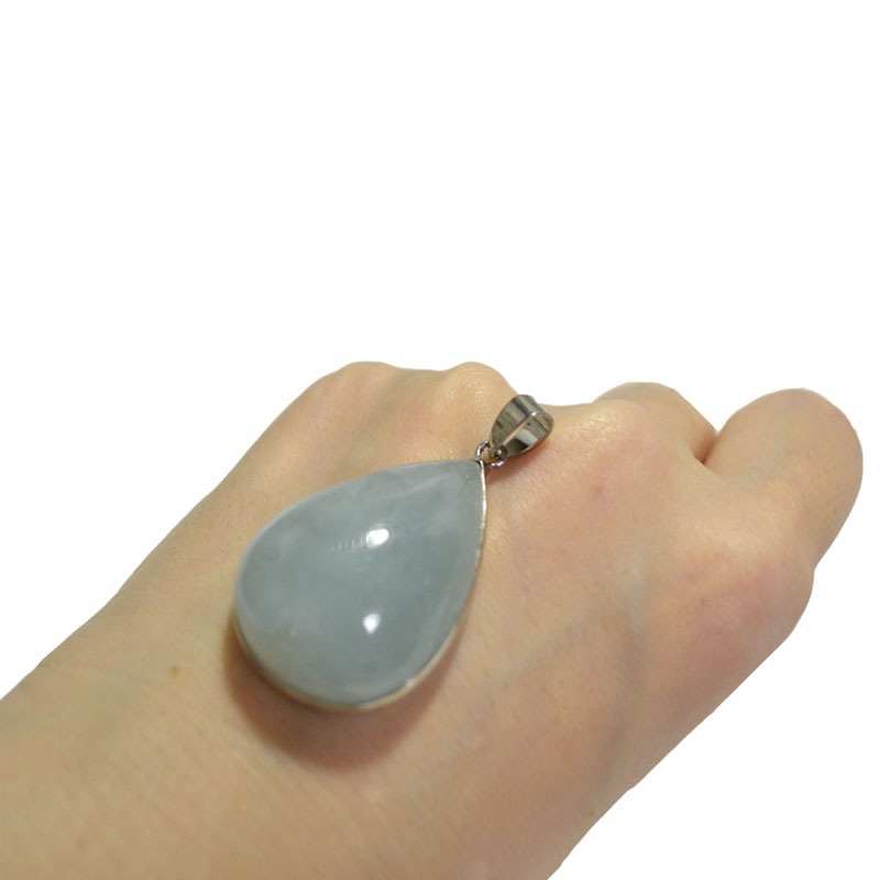 アクアマリン<br>ネックレストップ<br>TYPE：10/一点もの<br>恋愛/結婚/海難事故防止<br>石ランク/★★★★☆