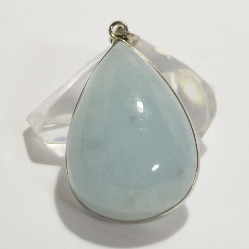 アクアマリン<br>ネックレストップ<br>TYPE：10/一点もの<br>恋愛/結婚/海難事故防止<br>石ランク/★★★★☆