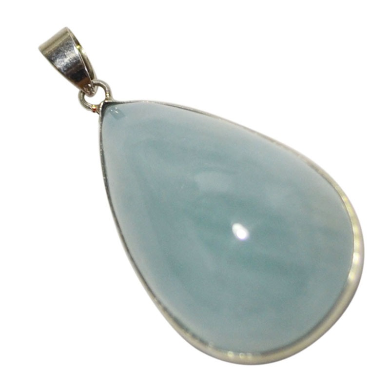 アクアマリン<br>ネックレストップ<br>TYPE:11/一点もの<br>恋愛/結婚/海難事故防止<br>石ランク/★★★★☆