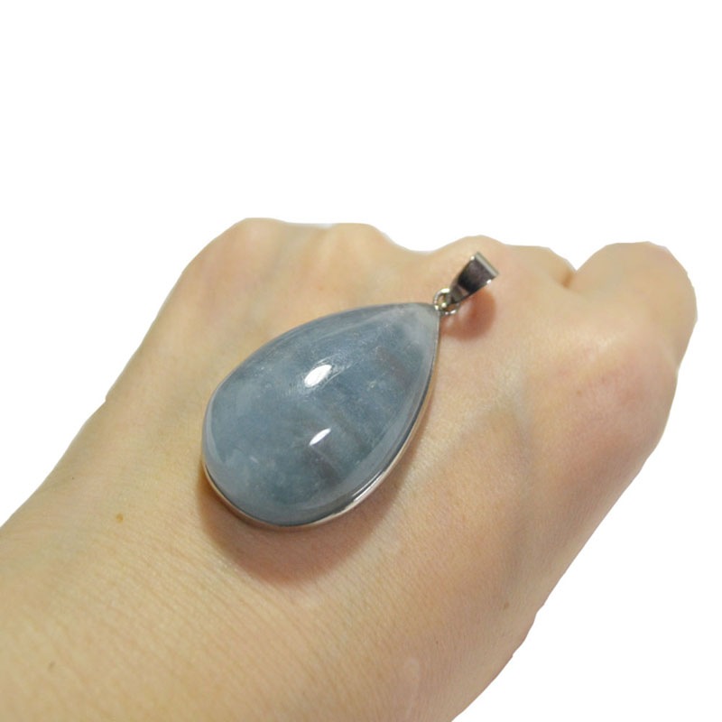 アクアマリン<br>ネックレストップ<br>TYPE：12/一点もの<br>恋愛/結婚/海難事故防止<br>石ランク/★★★★☆