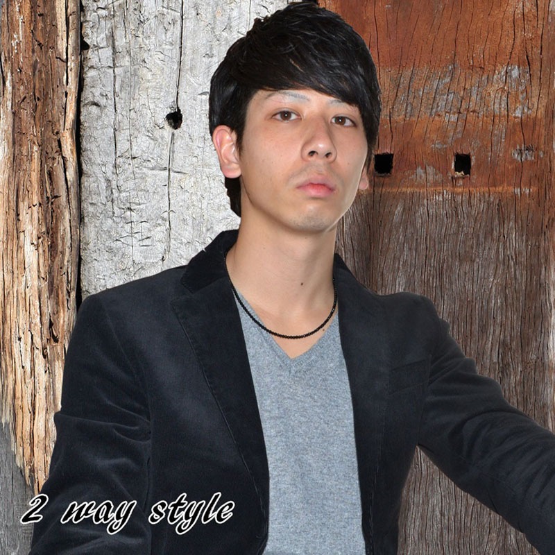 オニキス<br>長さを選べるネックレス/2way<br>Φ3-4mm/チャーム付き<br>魔除け/厄除/石ランク/★★★★★