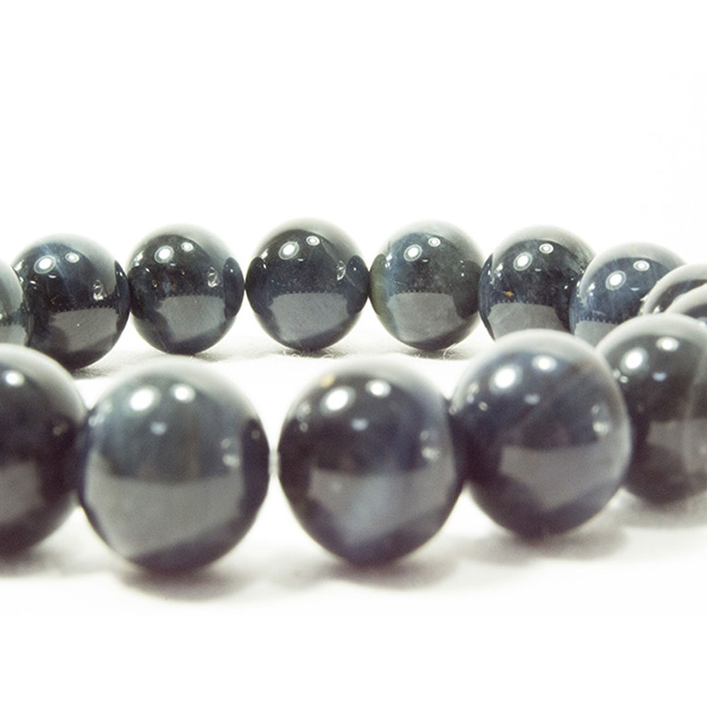 ホークアイ/ブルータイガーアイ/青虎目石<br>ブレスレット<br>Φ12mm<br>金運/勝負運/ビジネスチャンス<br>石ランク/★★★★★
