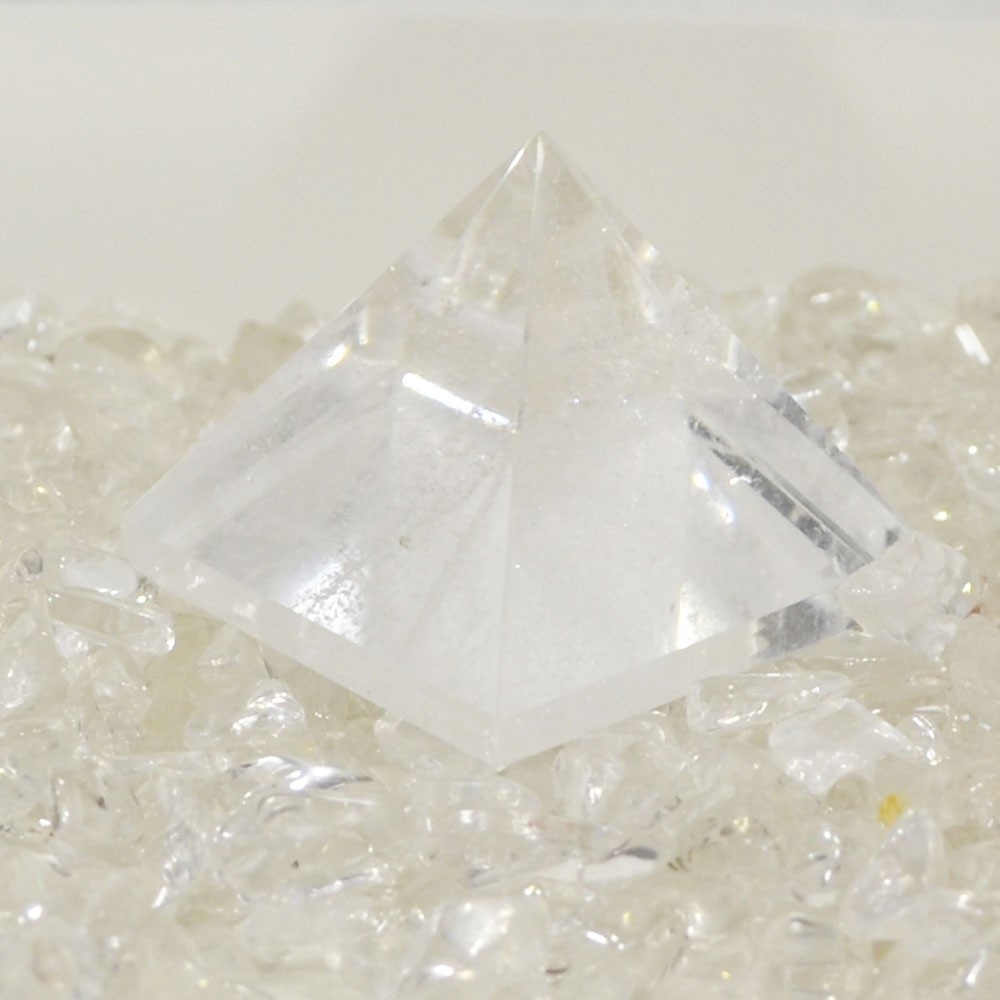 ピラミッド水晶/ヒマラヤ水晶<br>さざれ石/浄化セット<br>スクエアプレート<br>浄化/純粋/無垢<br>石ランク/★★★★☆
