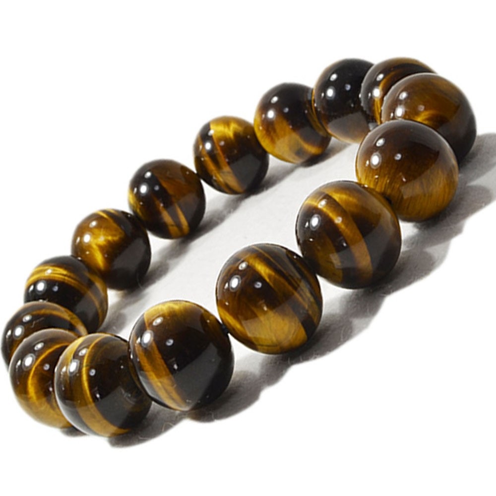 オニキス/タイガ―アイ/赤瑪瑙/レッドタイガ―アイ<br>ブレスレット<br>Φ14mm<br>魔除け/厄除/金運/勝負運/ビジネスチャンス/癒し/バランス調整/持続力<br>石ランク/★★★☆☆
