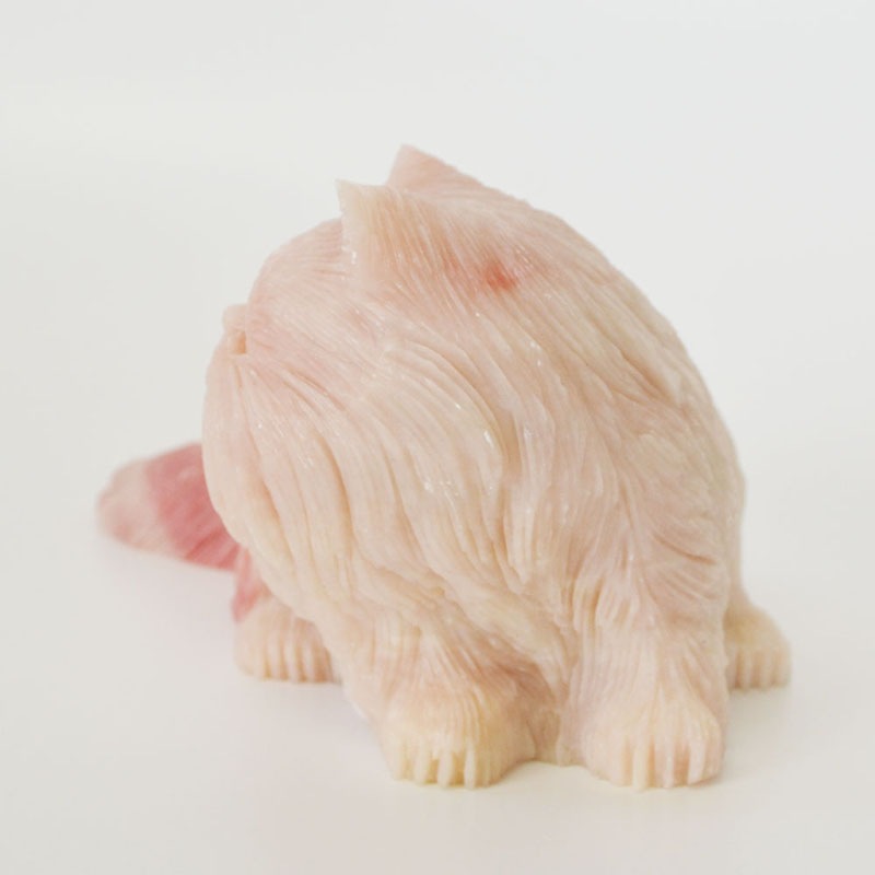 ピンクオパール<br>彫刻/置物<br>猫/風水<br>恋愛/幸運<br>石ランク/★★★★★