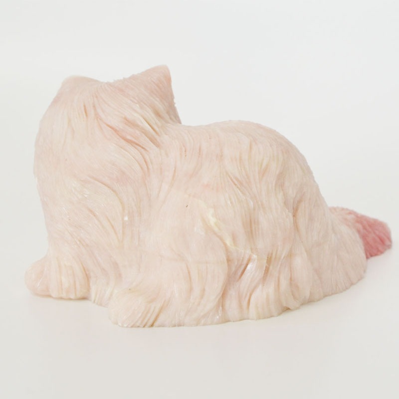 ピンクオパール<br>彫刻/置物<br>猫/風水<br>恋愛/幸運<br>石ランク/★★★★★