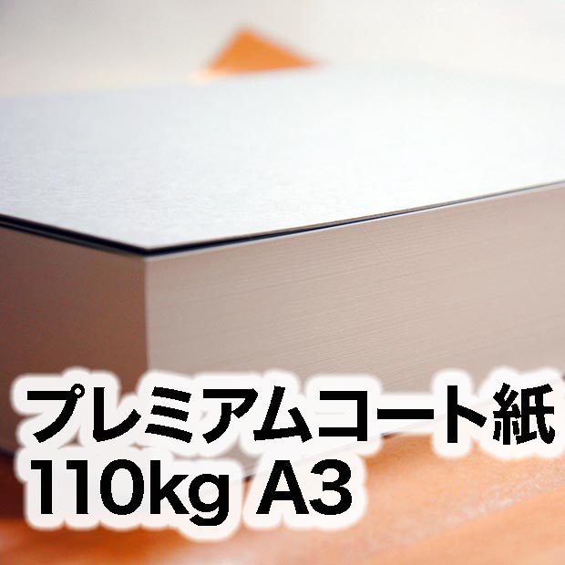 プレミアムコート紙・110kg　A3（297×420mm）