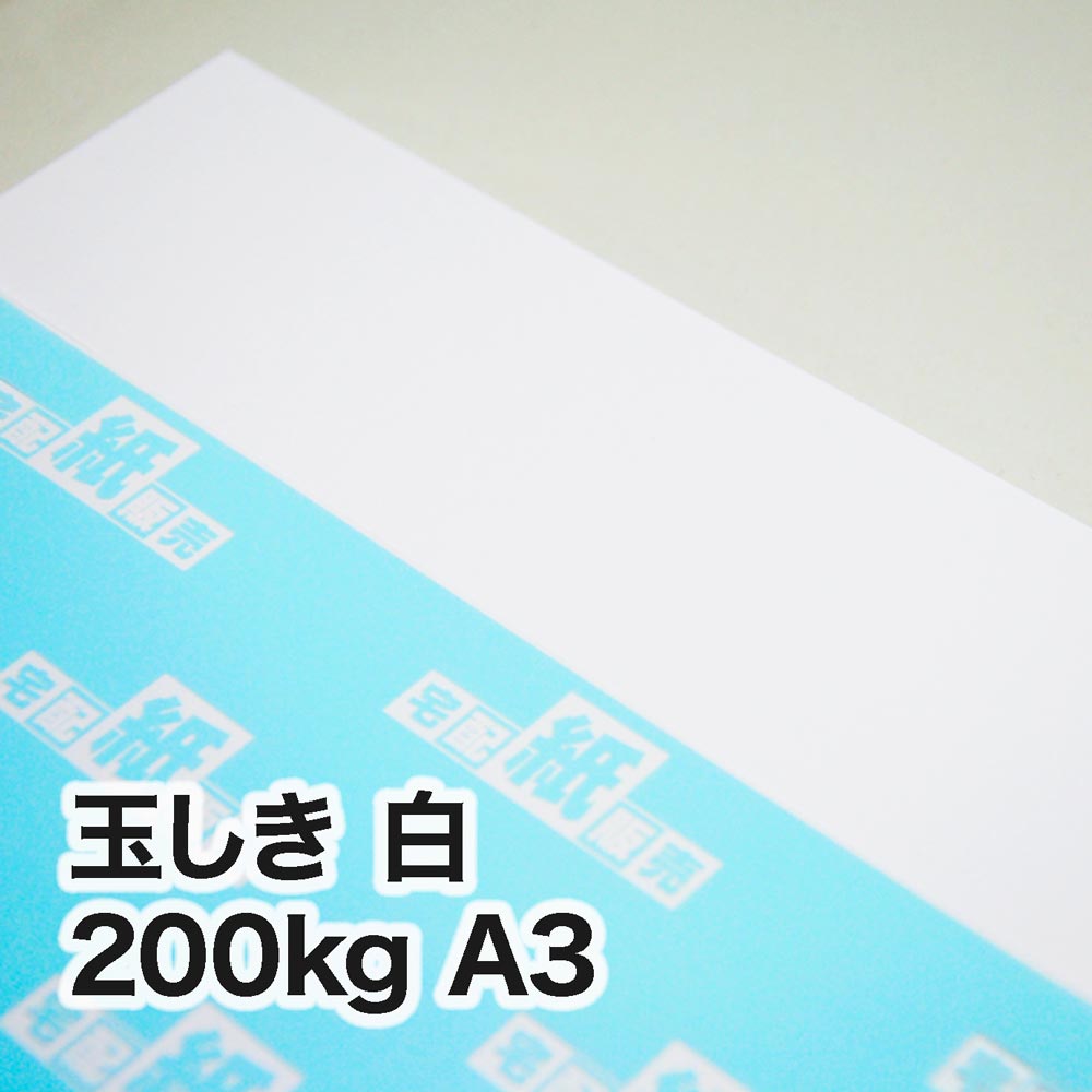 玉しき 白・200kg　A3（297×420mm）