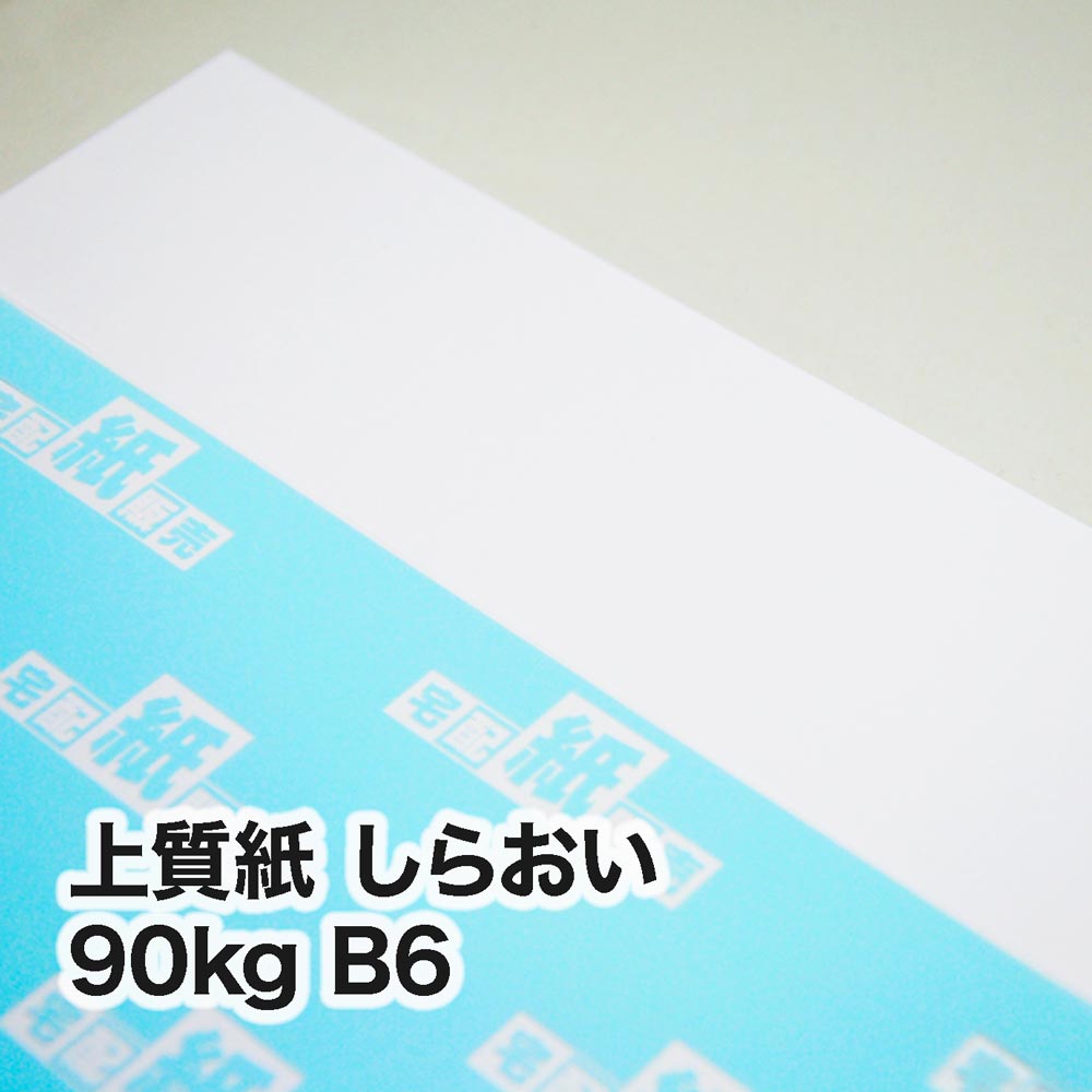 上質紙 しらおい・90kg　B6（128×182mm）