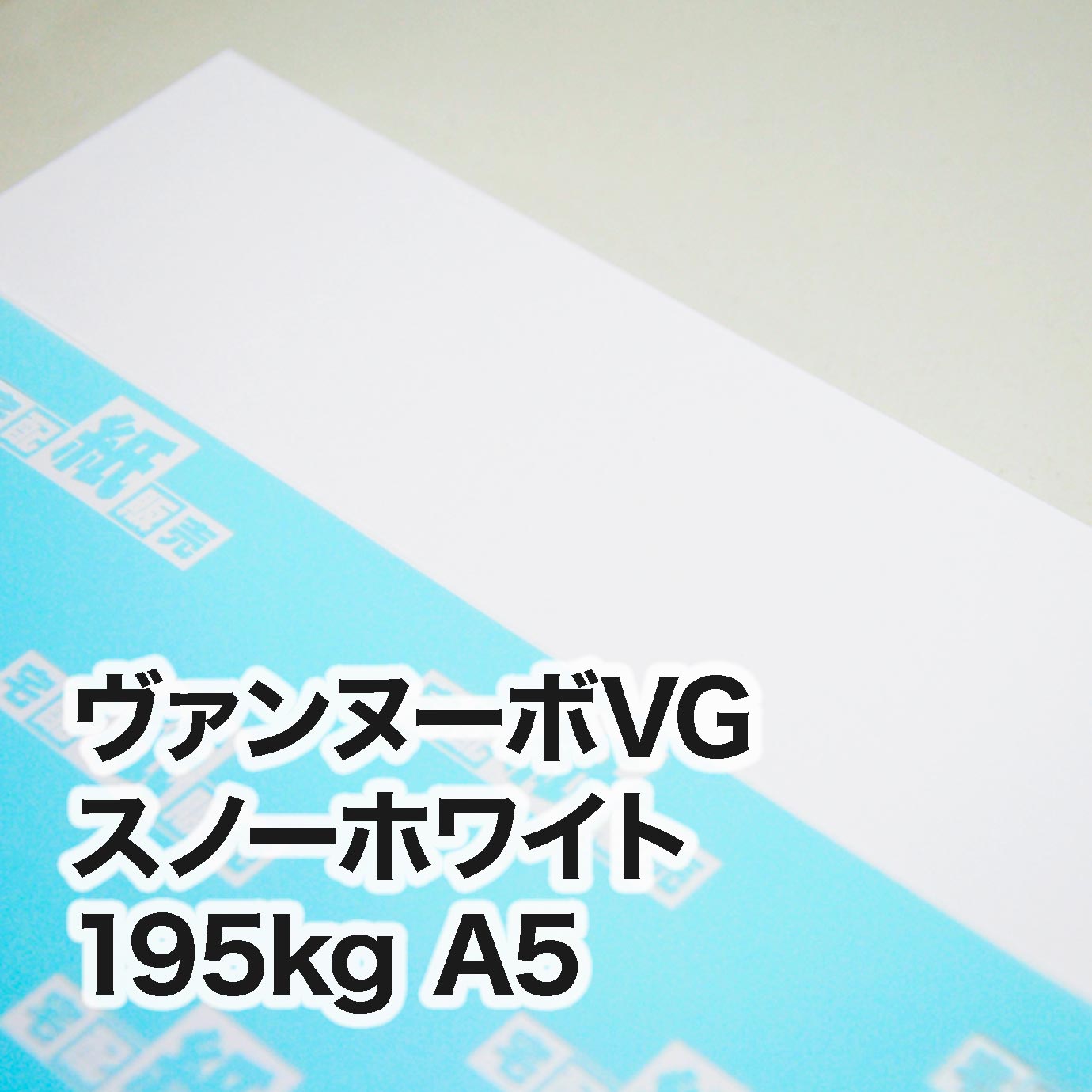 ヴァンヌーボVG スノーホワイト・195kg A5（148×210mm） | レーザー