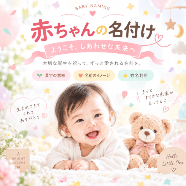 赤ちゃんの名づけ　　命名