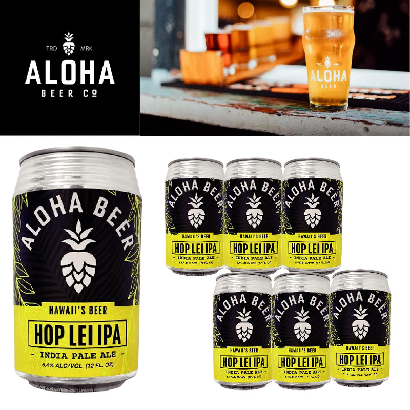 ★ハワイの人気ビール！アロハビール ホップレイIPA6缶セット