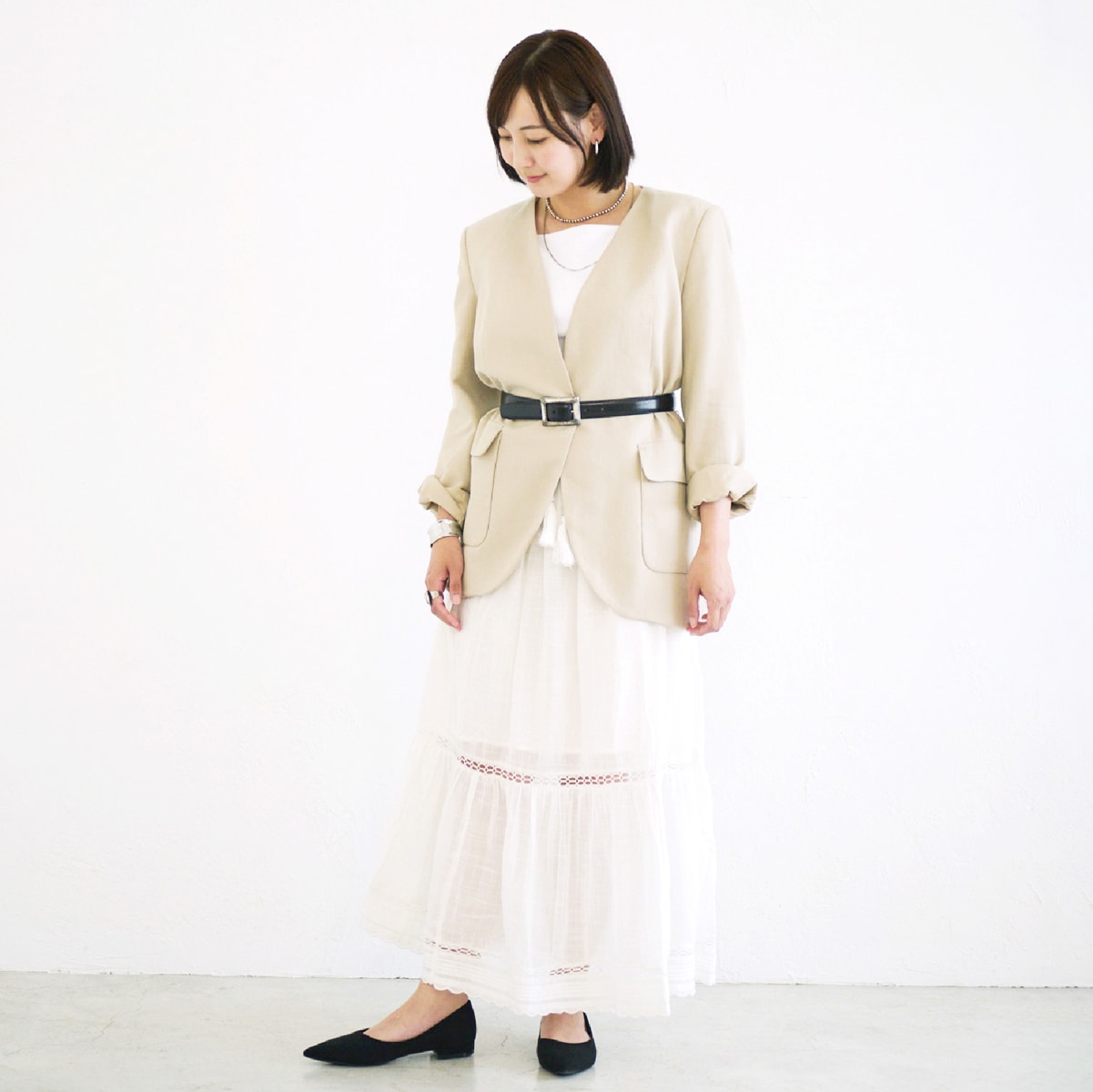 SLACK elegante エレガンテ@BLACK/S