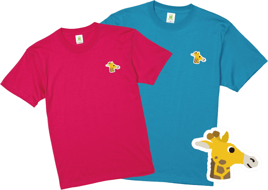 アダルト】オーダーメイドTシャツ アミメキリン（4サイズ/54