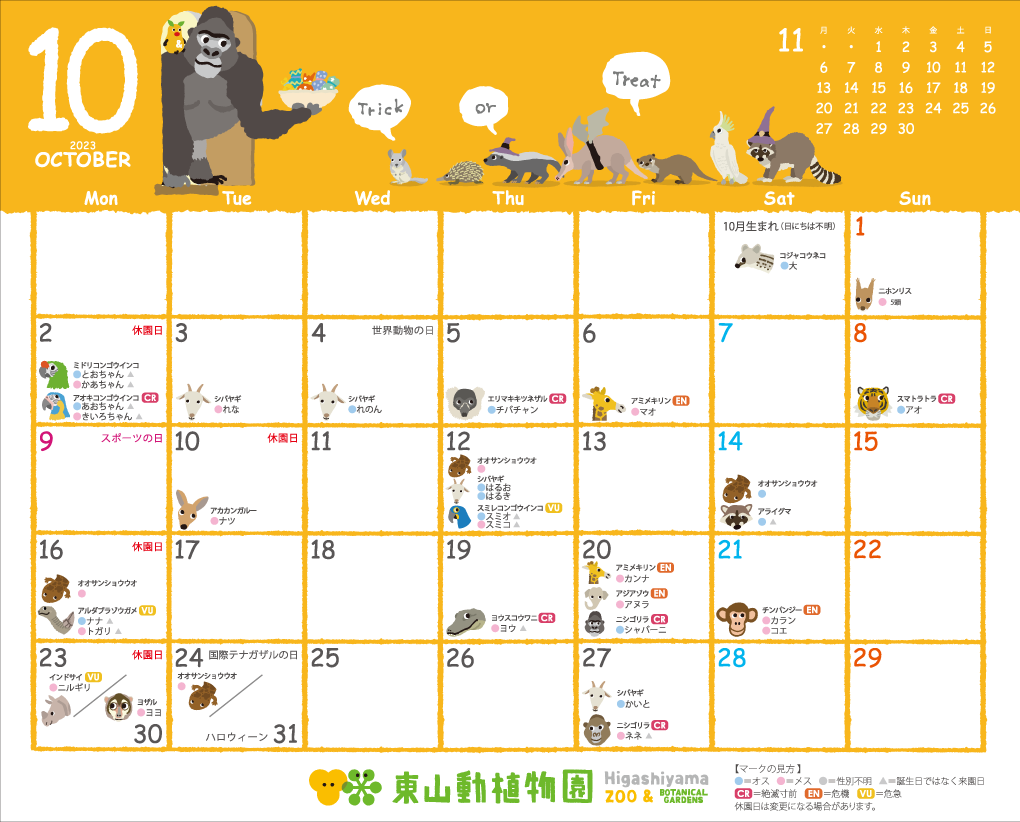 �컳ư��ʪ�� 2023ǯ�������� ưʪ�������������Ǵ����郎ʬ���롪�֥��˥ޡ����꡼���������ס���奿���ס�