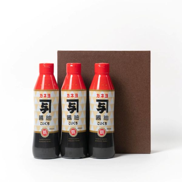 【送料込】密封ボトル醤油3本セット