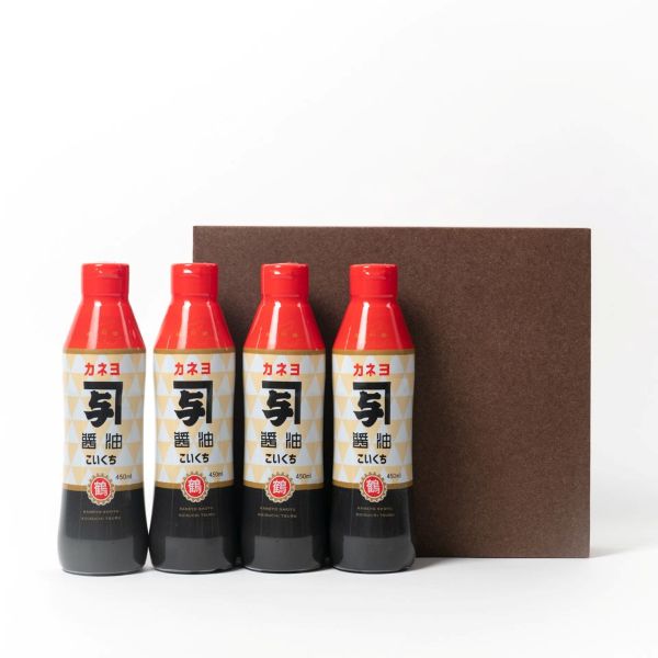 【送料込】密封ボトル醤油4本セット