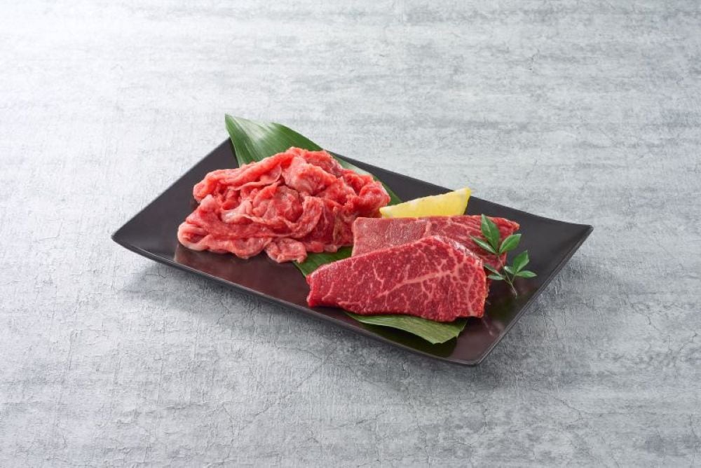 【送料込】能登牛ステーキ・切落しスライスセット