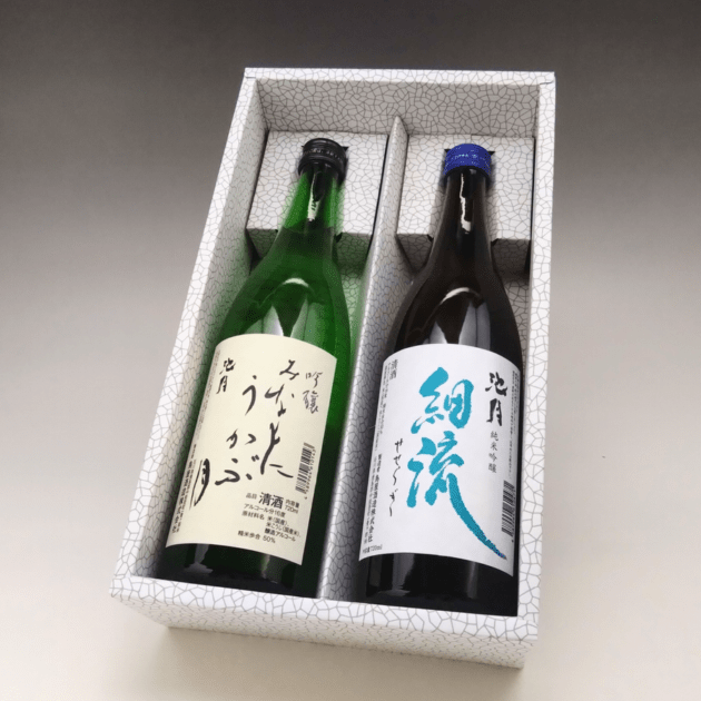 能登の地酒「池月」飲み比べセット（みなもにうかぶ月・細流）