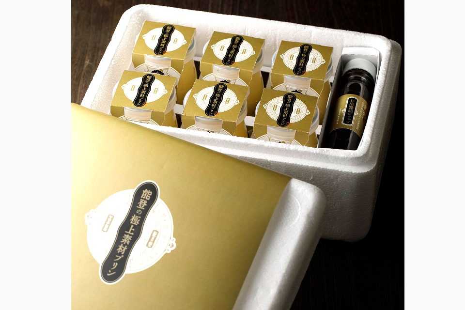 【送料込】松月堂　能登の極上素材プリンセット（6ヶ入）