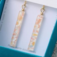 さくら貝かけら　ピアス