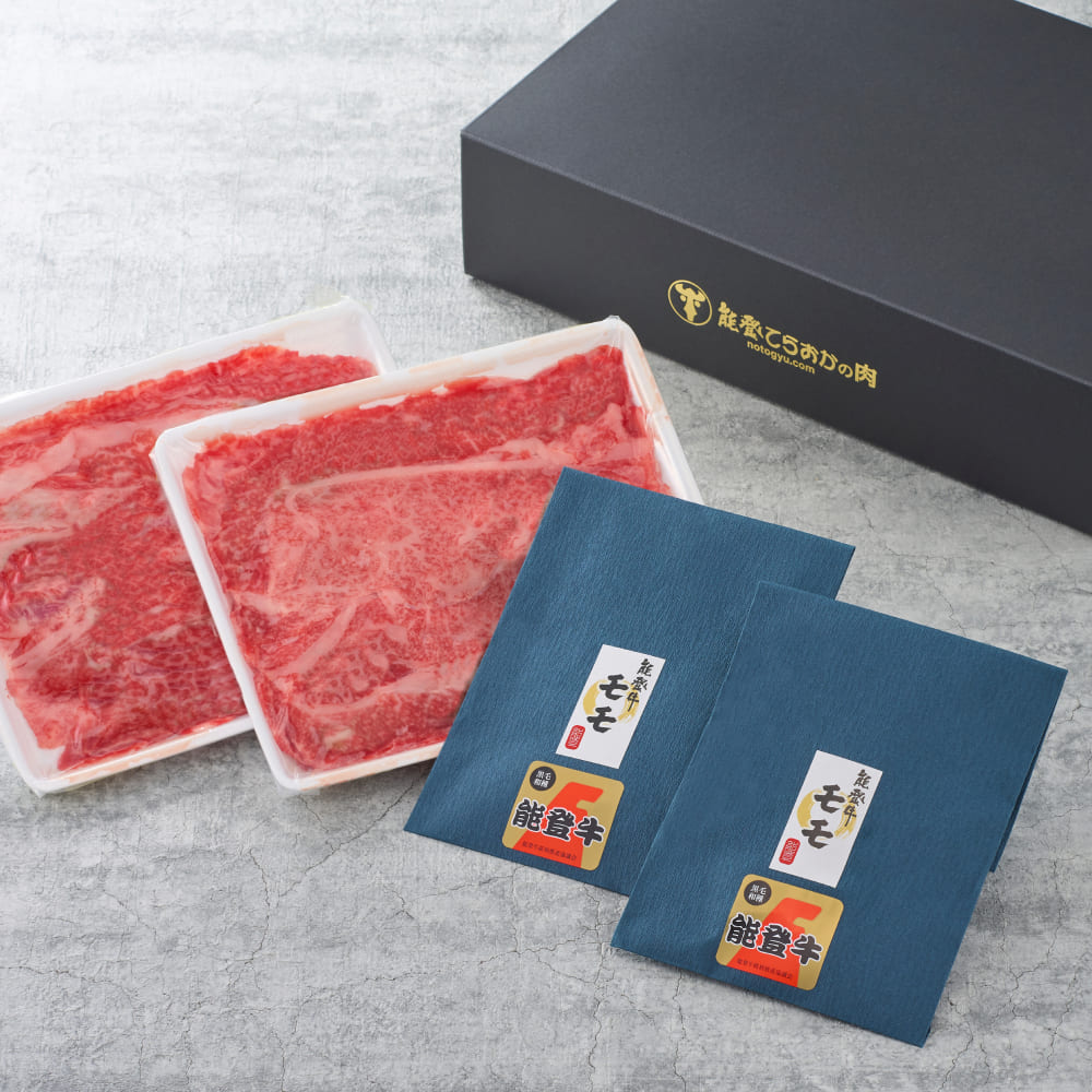 【送料込】能登牛ステーキ・切落しスライスセット