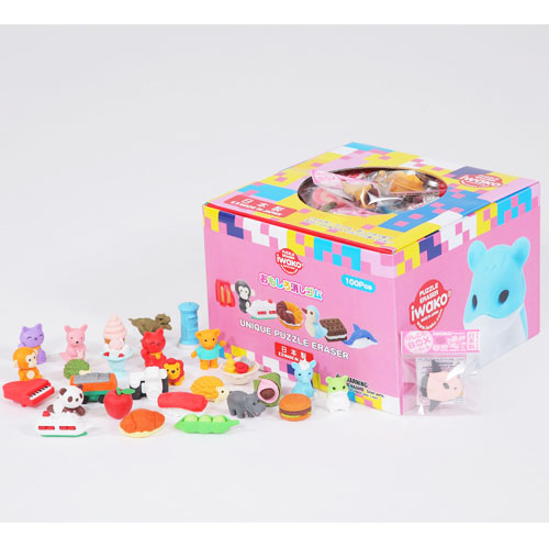 イワコーおもしろけしごむBOXいろいろ（100個入） | おもしろ消しゴム
