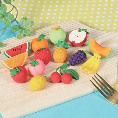 イワコーおもしろ消しゴム60個入（くだもの） | おもしろ消しゴム