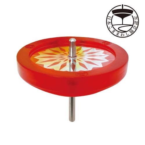 日本こままわし協会認定こま ヒバリ レッド R 4 外遊び スポーツ アクショントイ 景品おもちゃの通販eおもちゃやさん