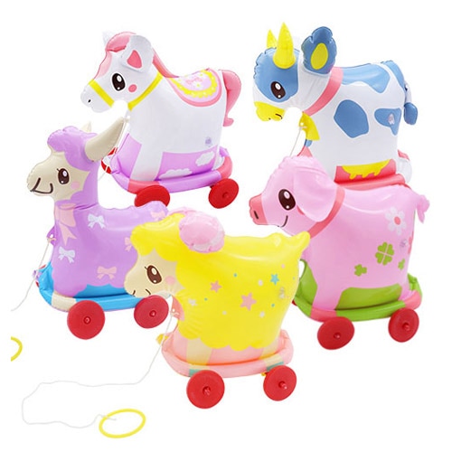 散歩風船オモチャ（お散歩コロコロ）2つ　空気入れオマケ 散歩風船オモチャ（お散歩コロコロ）2つ 空気入れオマケ