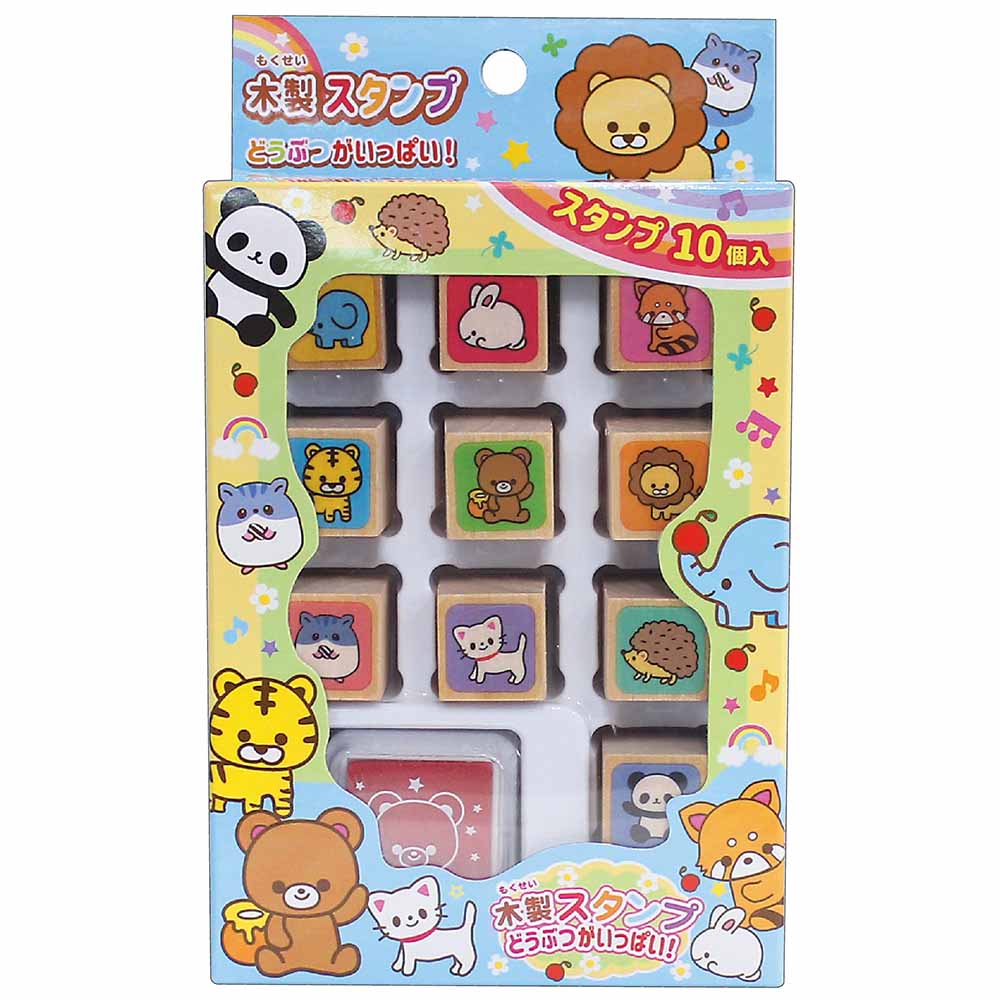 木製スタンプ どうぶつがいっぱい 707484 | 雑貨・文具 | 景品おもちゃ