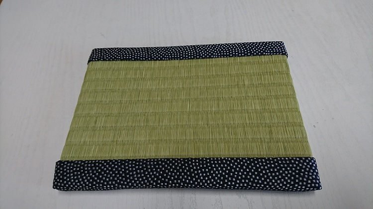 畳屋さんの畳ヘリ小物３点セット① （花柄バッグ・タペストリー・ミニ畳）