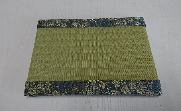 畳屋さんの畳ヘリ小物3点セット② (なす紺カラーバッグ・小物入れ・ミニ畳)