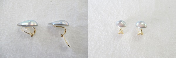 マベドロップナチュラルカラー イヤリング