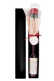 【数量限定 2025年 母の日】プリザーブドローズ　in the　ワインボックス