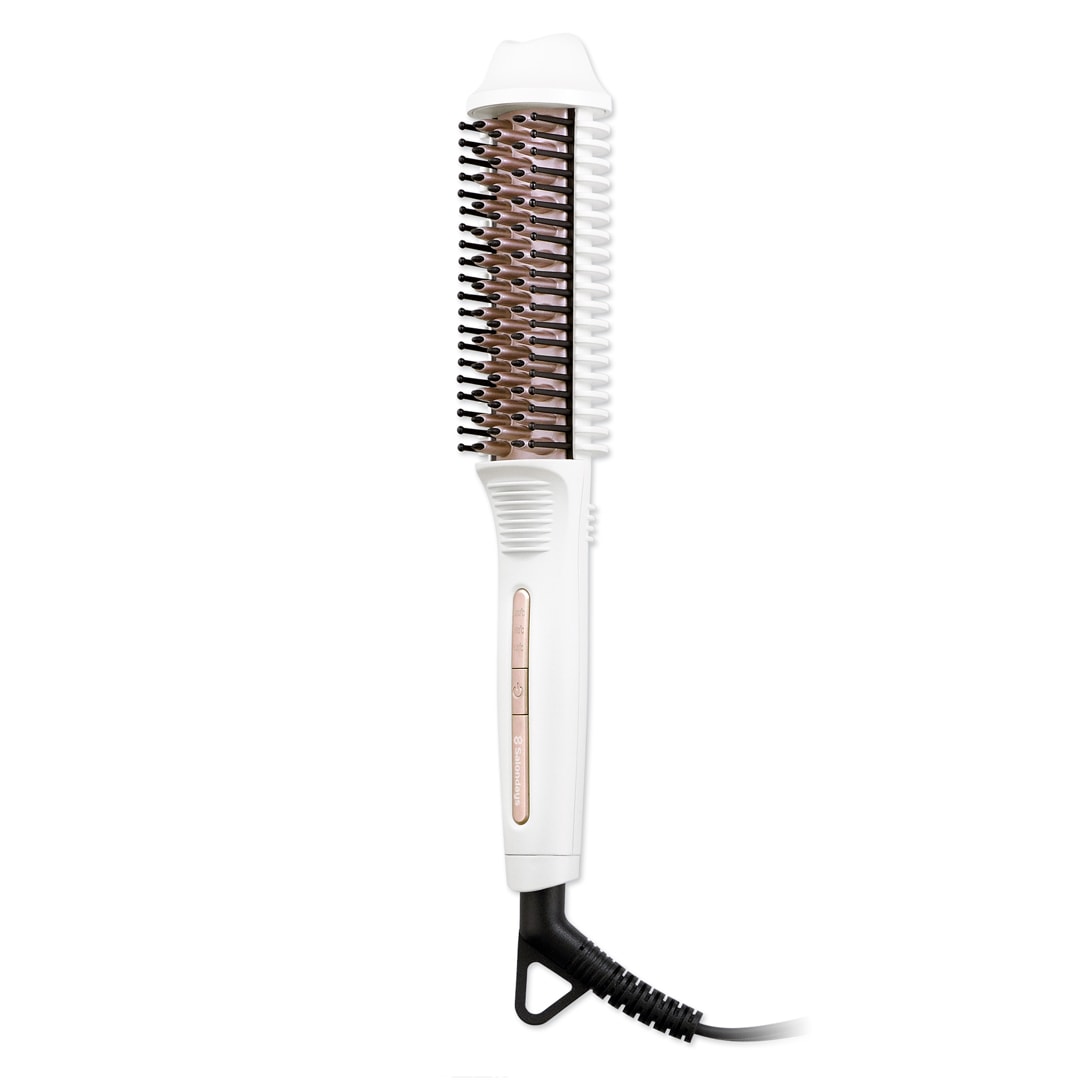 Salondays 海外対応 ストレート＆カール兼用 コンパクト・ブラシアイロン CBI-101