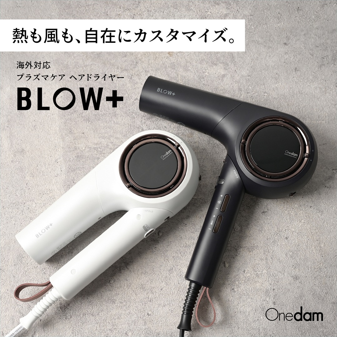 【一般用】ワンダム 海外対応 プラズマケア ヘアドライヤー BLOW+  HBD-702F