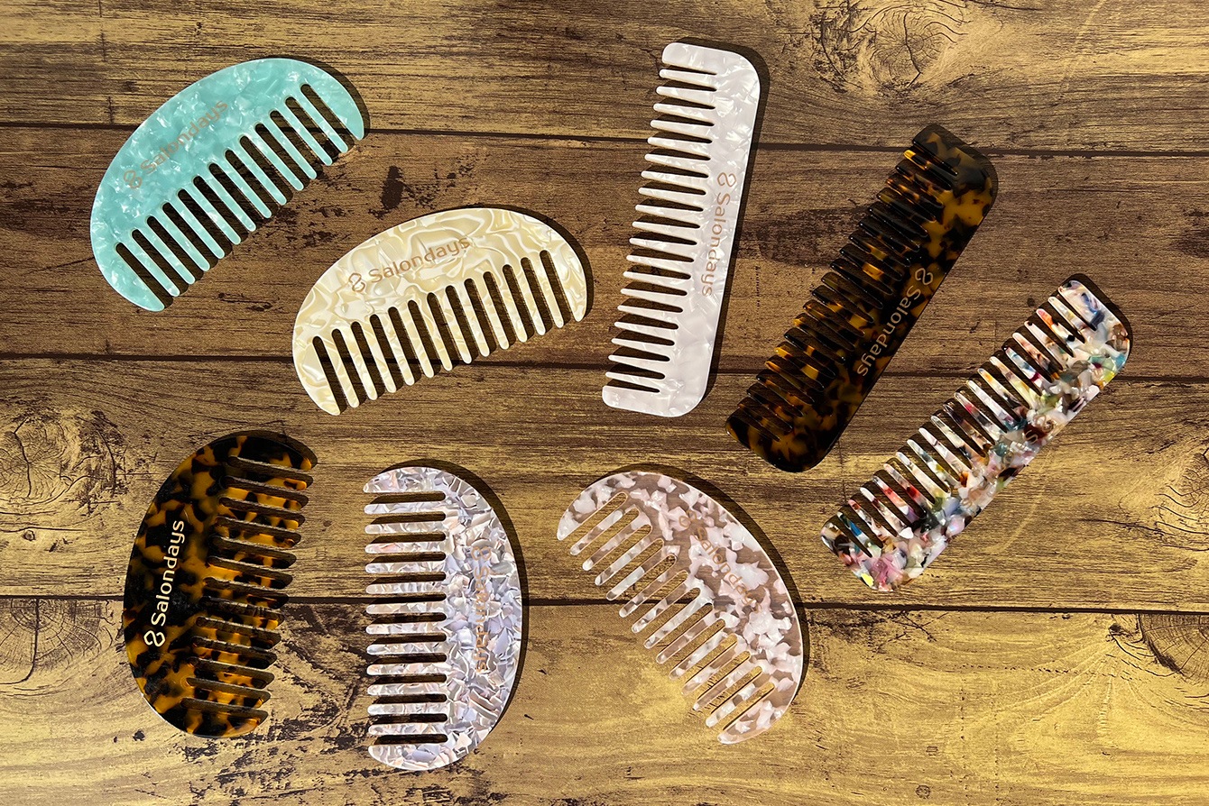 マーブルコーム(半月) 【ネコポス対象】