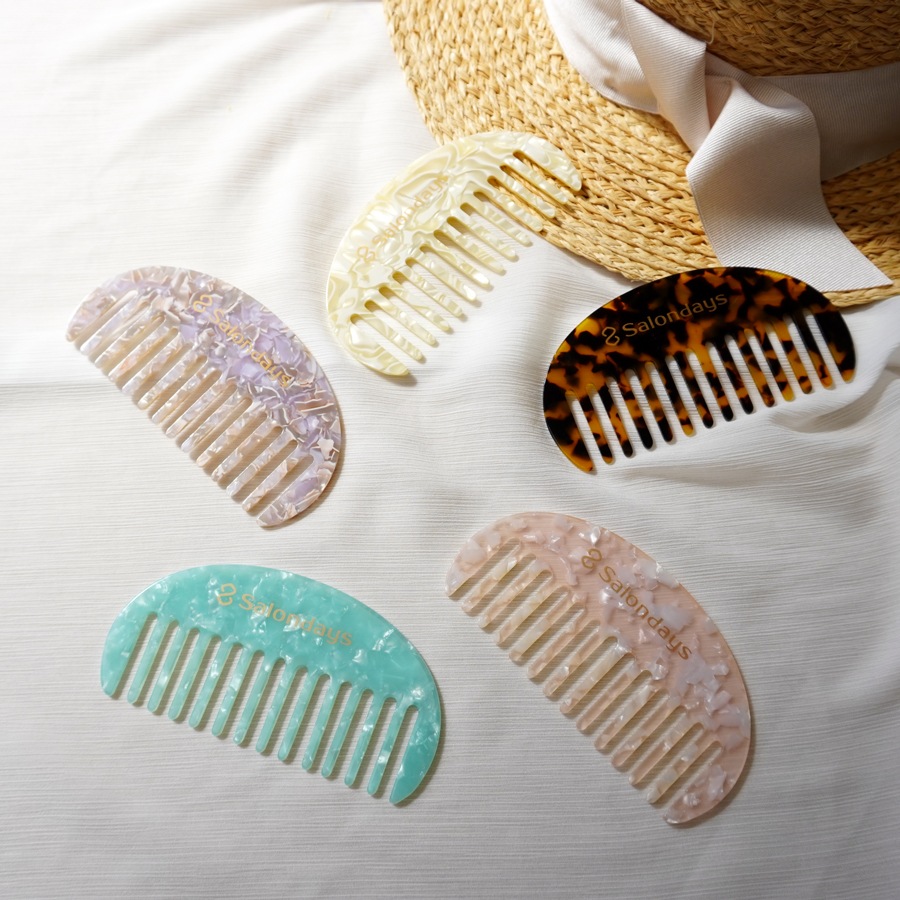 マーブルコーム(半月) 【ネコポス対象】