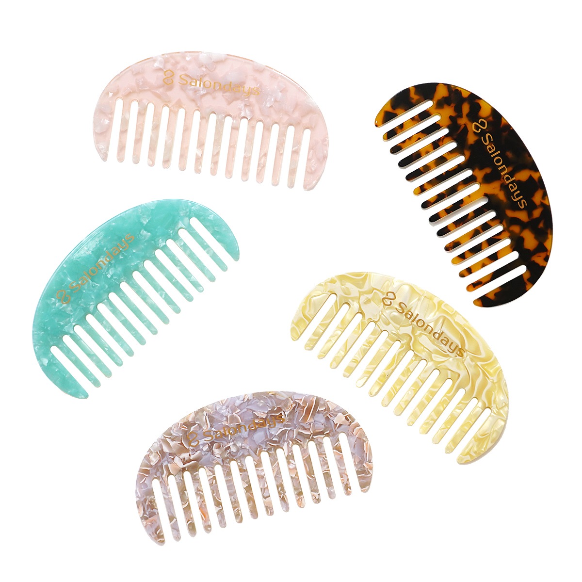 マーブルコーム(半月) 【ネコポス対象】