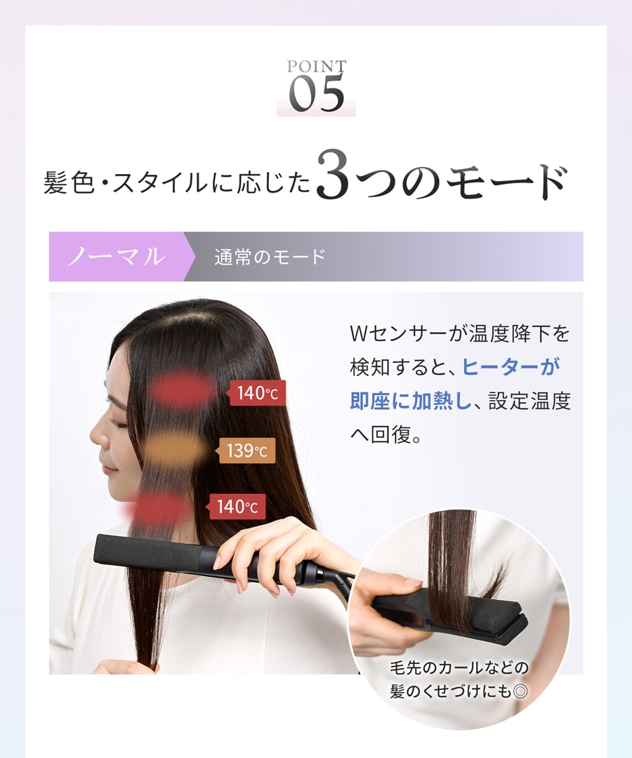 【一般用】ワンダム シルキーブラックヘアアイロン The PREMIUM AHI-253C