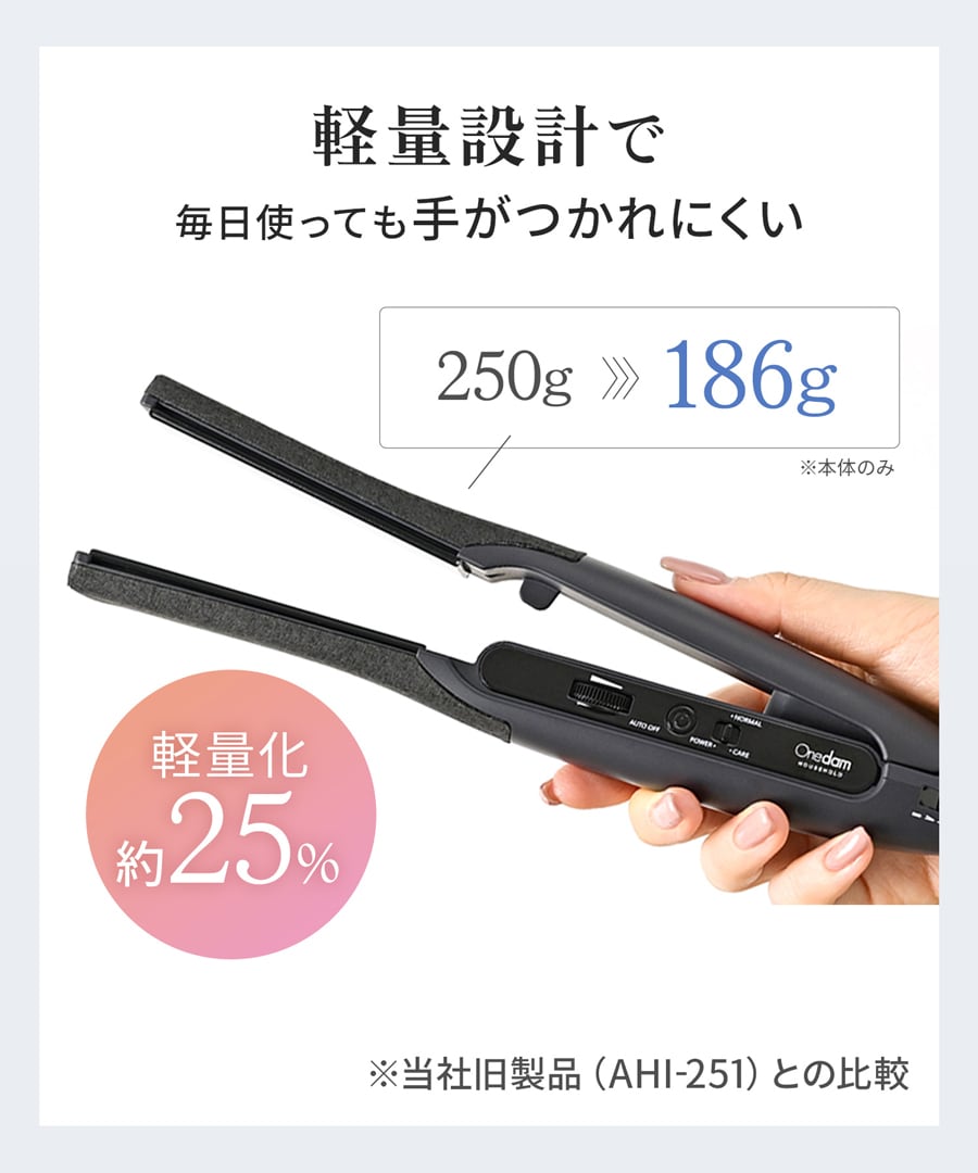 一般用】ワンダム シルキーブラックヘアアイロン The PREMIUM AHI-253C