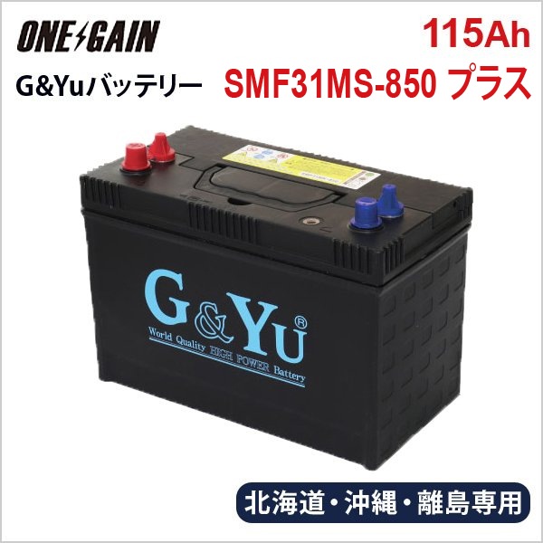 Υ ̳ƻ  SMF31MS-850 ץ饹 G&Yu ߥХåƥ꡼ ǥץ ƥξ 115Ah 20Ψ