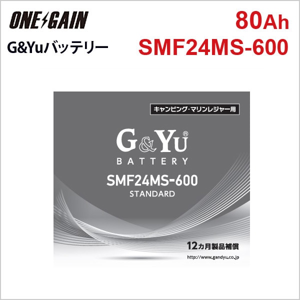 SMF24MS-600 G&Yu ���ߥ�������Хåƥ꡼ �ǥ����ץ������� �������ƥ���ξ�� 80Ah 20����Ψ����